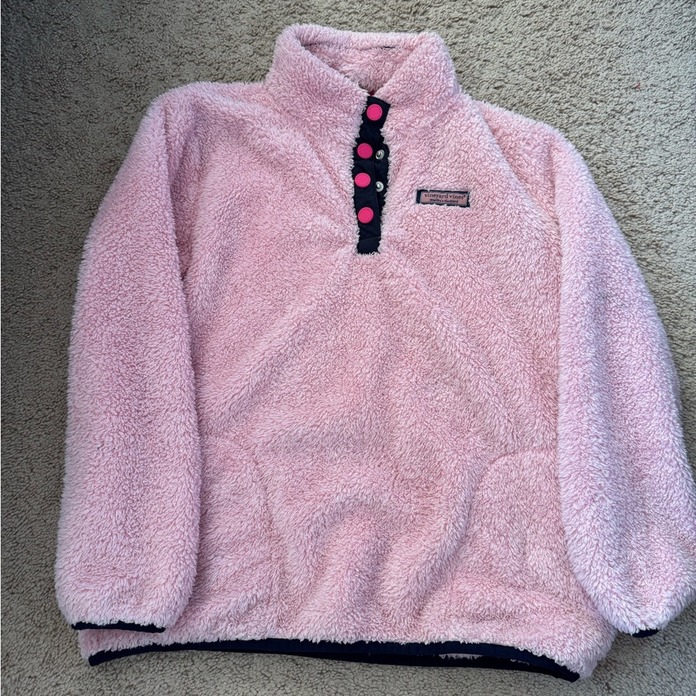 Vineyard Vines Pink Fleece Kids Jacket